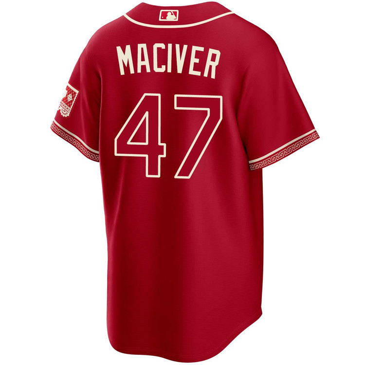 Willie MacIver Texas Rangers Red 2026 City Connect Jersey by NIKE
