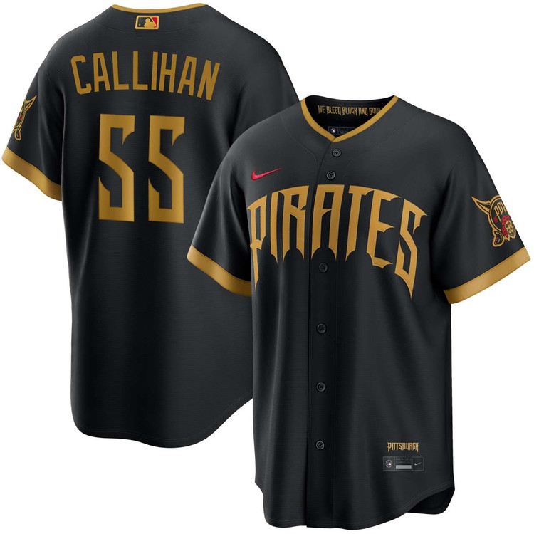 Tyler Callihan Pittsburgh Pirates Black 2026 City Connect Stadium
