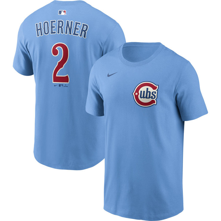 Nico Hoerner Chicago Cubs Alternate Blues T-Shirt by NIKE®