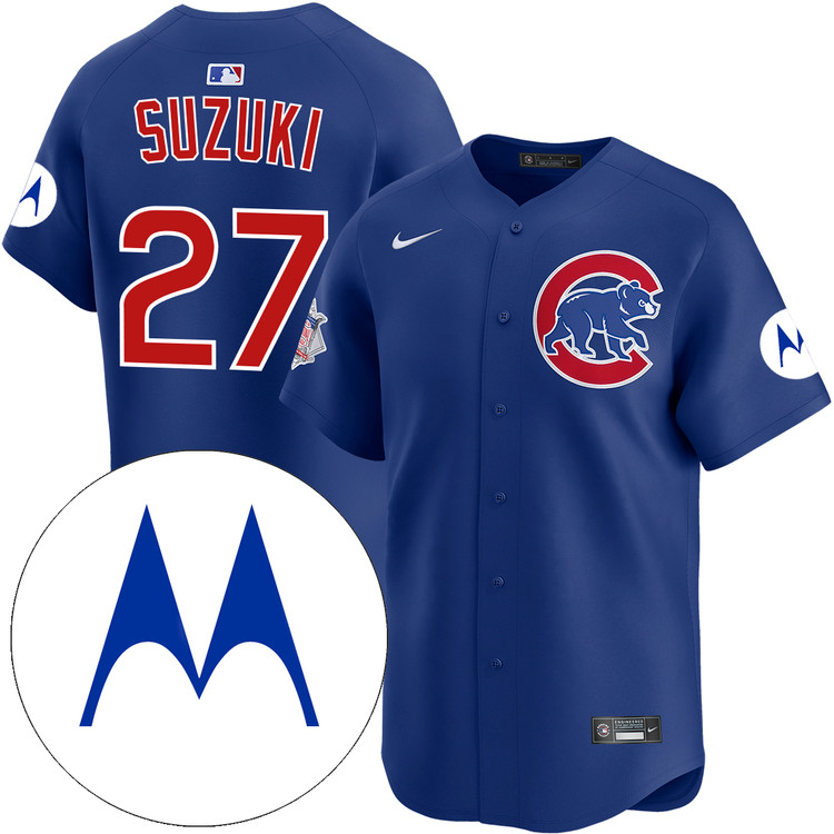 Seiya Suzuki Chicago Cubs Alternate Royal Limited Motorola Patch
