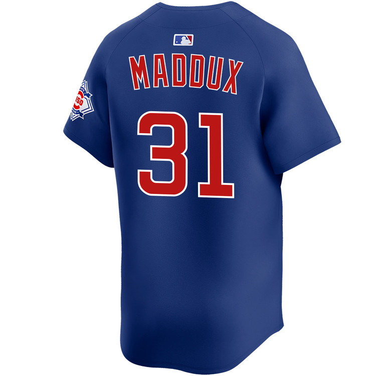 Greg Maddux Chicago Cubs Alternate Royal 150th Anniversary Limited