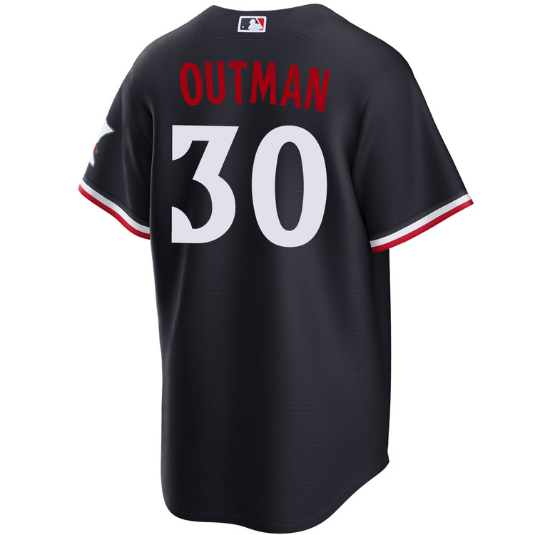 James Outman Minnesota Twins Alternate Navy Stadium Jersey by NIKE