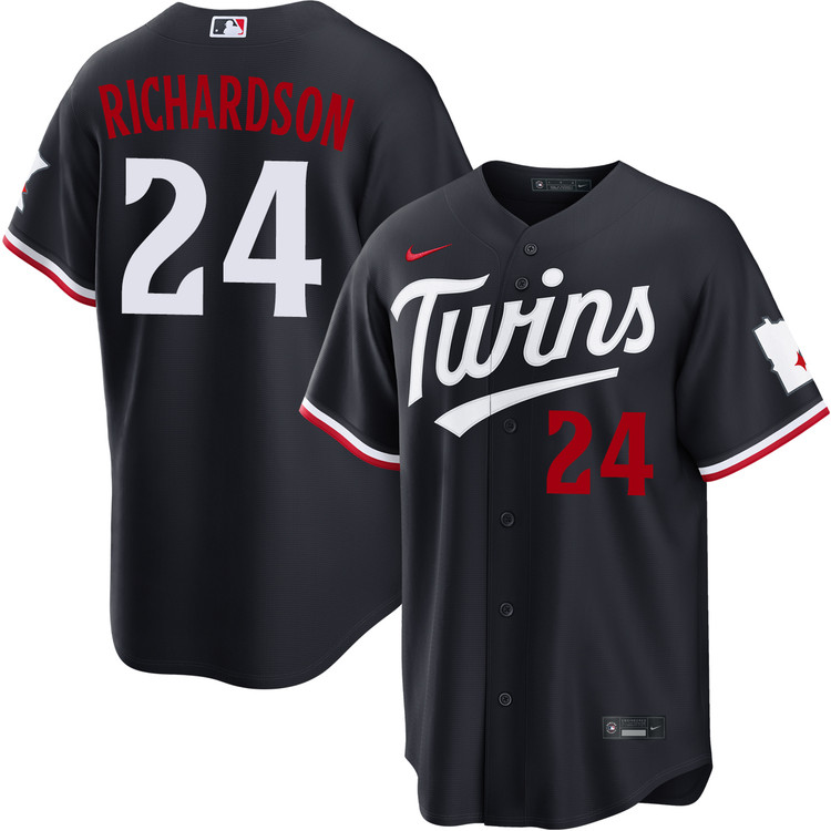 Simeon Woods Richardson Minnesota Twins Alternate Navy Stadium