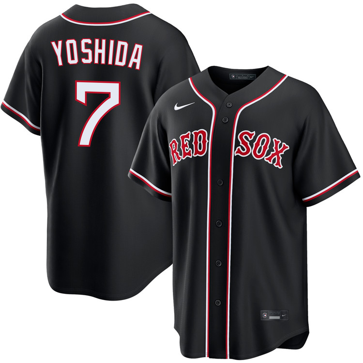 Masataka Yoshida Boston Red Sox Black Out Jersey by NIKE