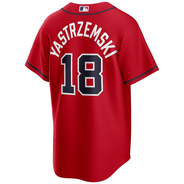 Mike Yastrzemski Atlanta Braves Alternate Red Jersey by NIKE