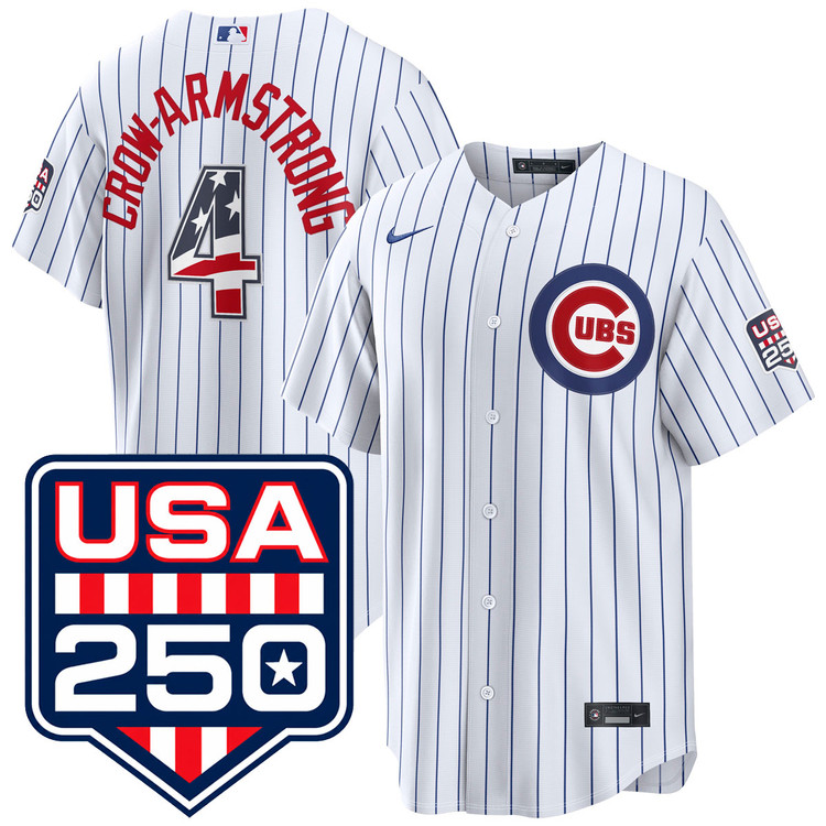 Pete Crow-Armstrong Chicago Cubs USA 250 Fourth of July Home