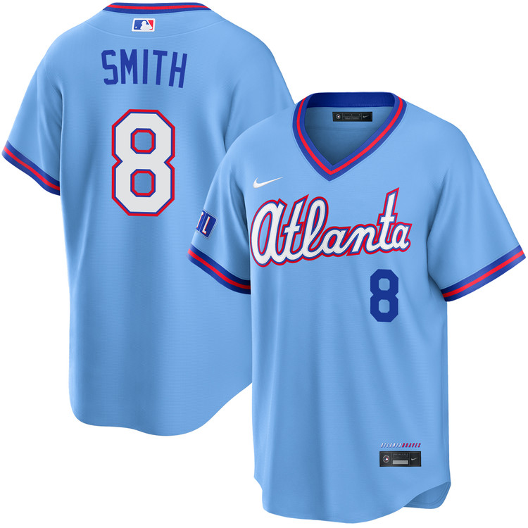 Dominic Smith Atlanta Braves Powder Blue 2026 City Connect Stadium