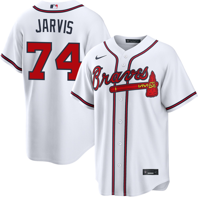 MLB Nike Braves ユニフォーム ホワイト Jim Jarvis Atlanta Braves Home Jersey by NIKE® | Official MLB®