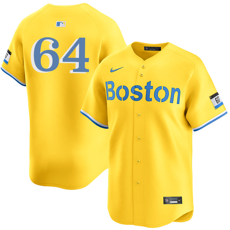 Jake Bennett Boston Red Sox Alternate Yellow Limited Jersey by