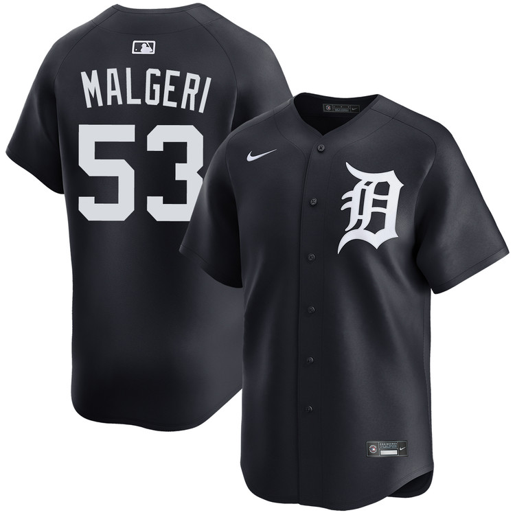 Ben Malgeri Detroit Tigers Alternate Navy Limited Jersey by NIKE