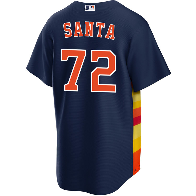 Alimber Santa Houston Astros Alternate Navy Jersey by NIKE