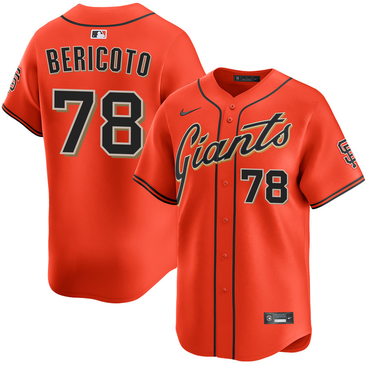 Victor Bericoto San Francisco Giants Alternate Orange Limited