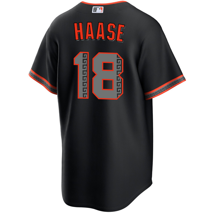 Eric Haase San Francisco Giants Alternate Black Gigantes Jersey by