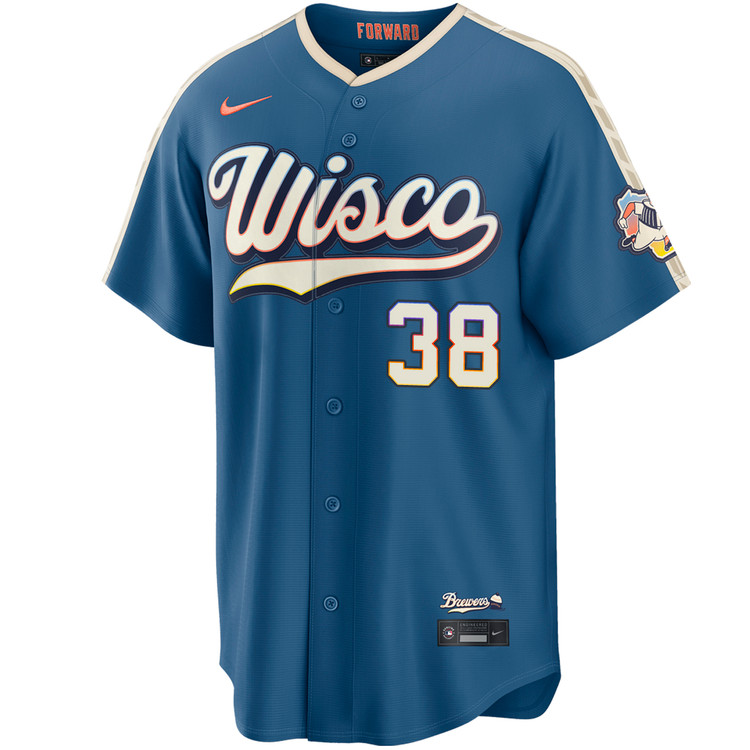 Drew Rom Milwaukee Brewers Mineral Blue 2026 City Connect Stadium