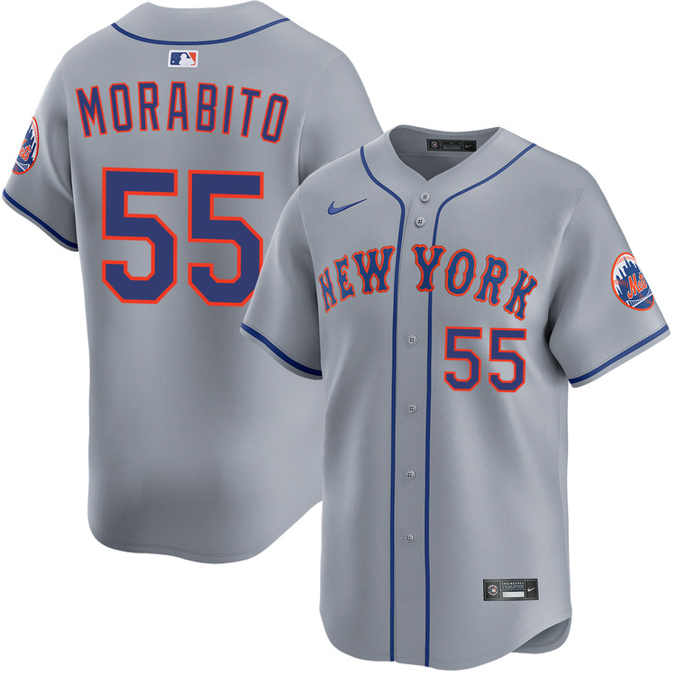 Nick Morabito New York Mets Road Gray Limited Jersey by NIKE