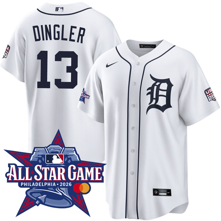 Dillon Dingler Detroit Tigers 2026 All-Star Game Home Jersey by