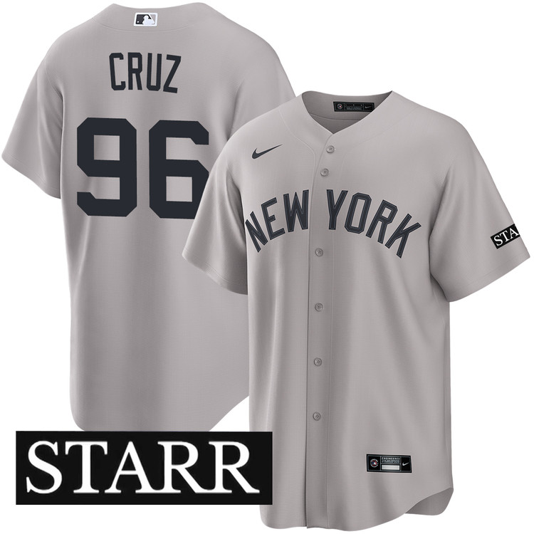 NYヤンキース　Jersey Yovanny Cruz New York Yankees Road Starr Patch Jersey by NIKE