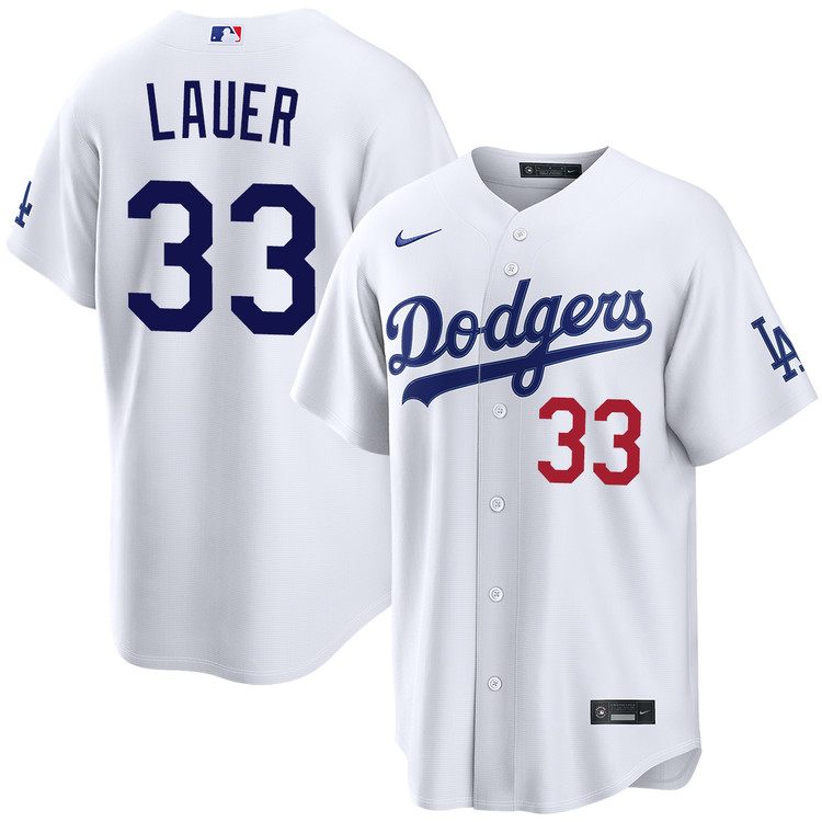 Eric Lauer Los Angeles Dodgers Home Stadium Jersey by NIKE