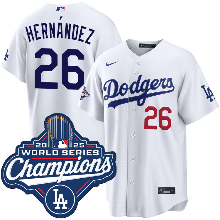 Los Angeles Dodgers ユニフォーム 31番 Jonathan Hernández Los Angeles Dodgers Home World Series Champions