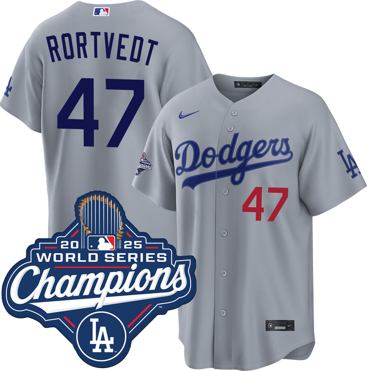 Ben Rortvedt Los Angeles Dodgers Road World Series Champions