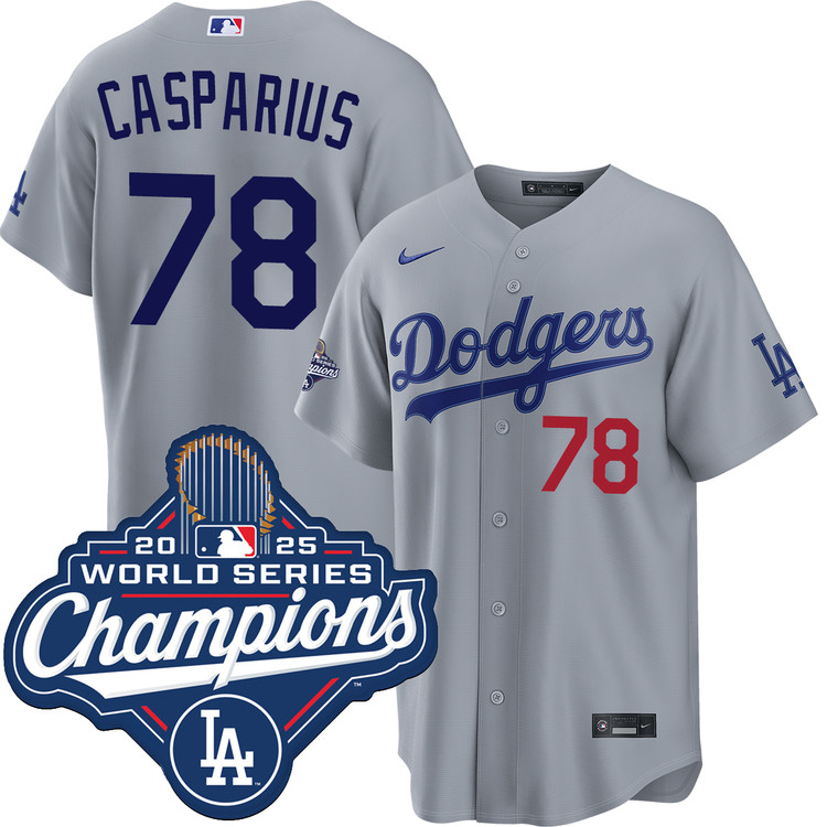 Nike Los Angeles Dodgers ユニフォーム Ben Casparius Los Angeles Dodgers Road World Series Champions
