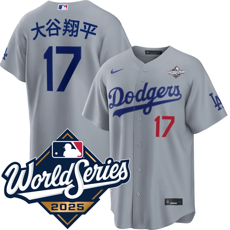 Nike Los Angeles Dodgers ユニフォーム S Shohei Ohtani Kanji Los Angeles Dodgers Road World Series Stadium