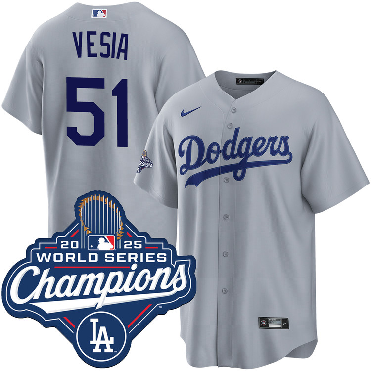 Alex Vesia Los Angeles Dodgers Road World Series Champions Jersey