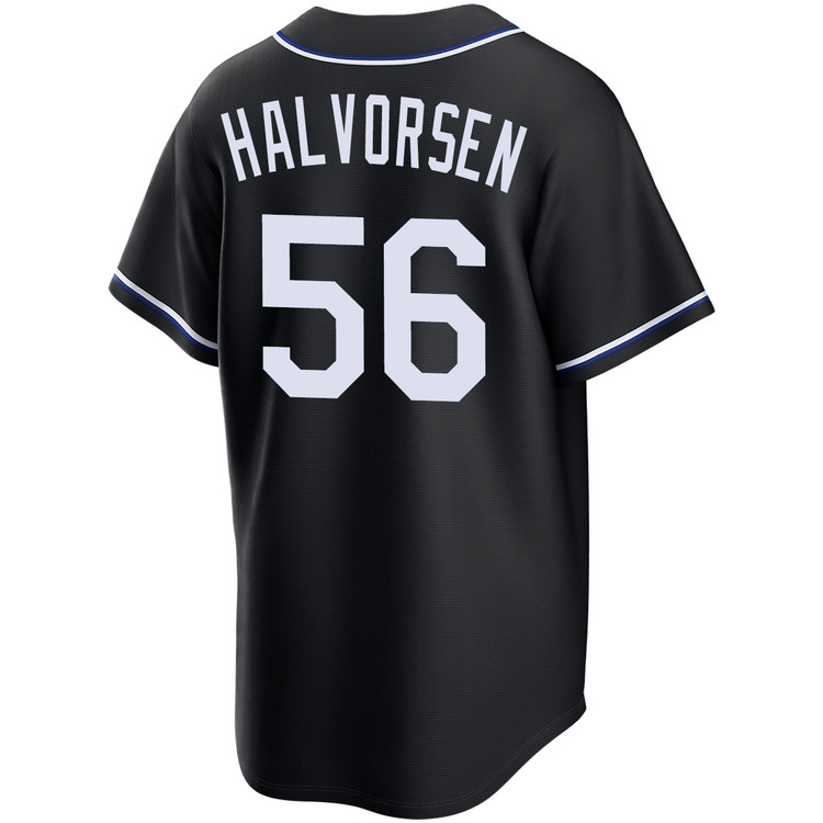Seth Halvorsen Los Angeles Dodgers Black Carbon Jersey by NIKE