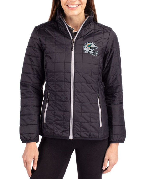 Miami Dolphins NFL Helmet Women's Rainier Insulated Puffer Full