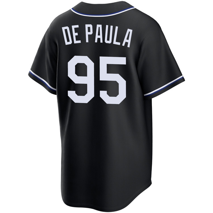 Josue De Paula Los Angeles Dodgers Black Carbon Jersey by NIKE