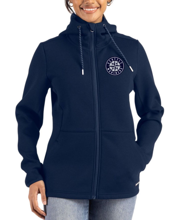 Seattle Mariners Mono Women's Navy Blue Roam Buttery-Soft Knit