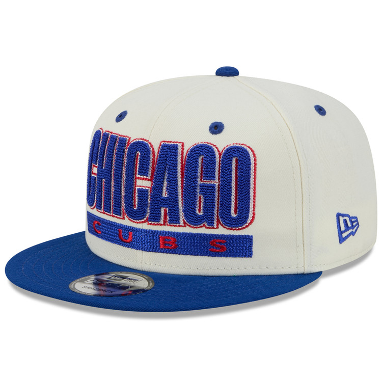 Chicago Cubs Classic Stacked Chrome 9FIFTY Snapback by New Era