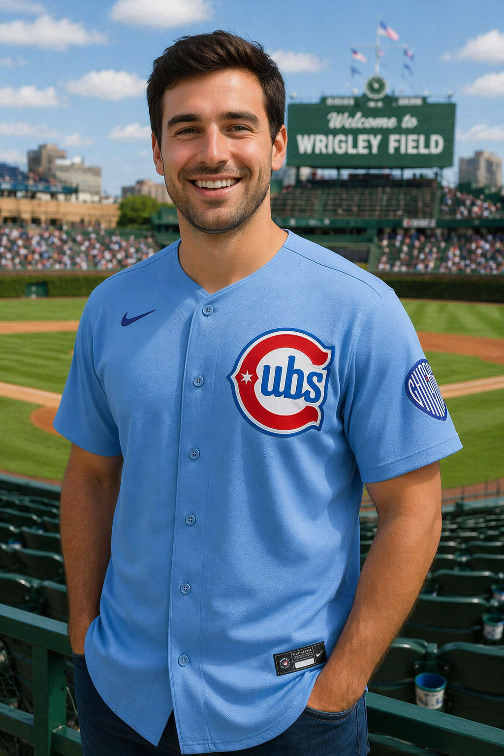 Chicago Cubs Alternate Blues Jerseys at SportsWorldChicago.com