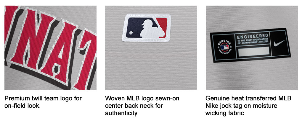 Cincinnati Reds Road Replica Jersey Banner