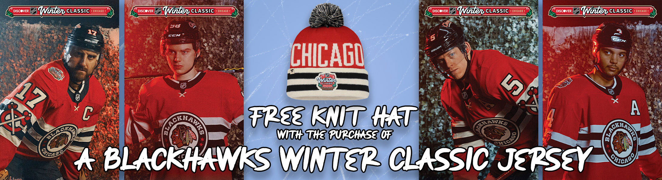 FREE Winter Classic Knit w/ Purchase of a Winter Classic Jersey at SportsWorldChicago.com