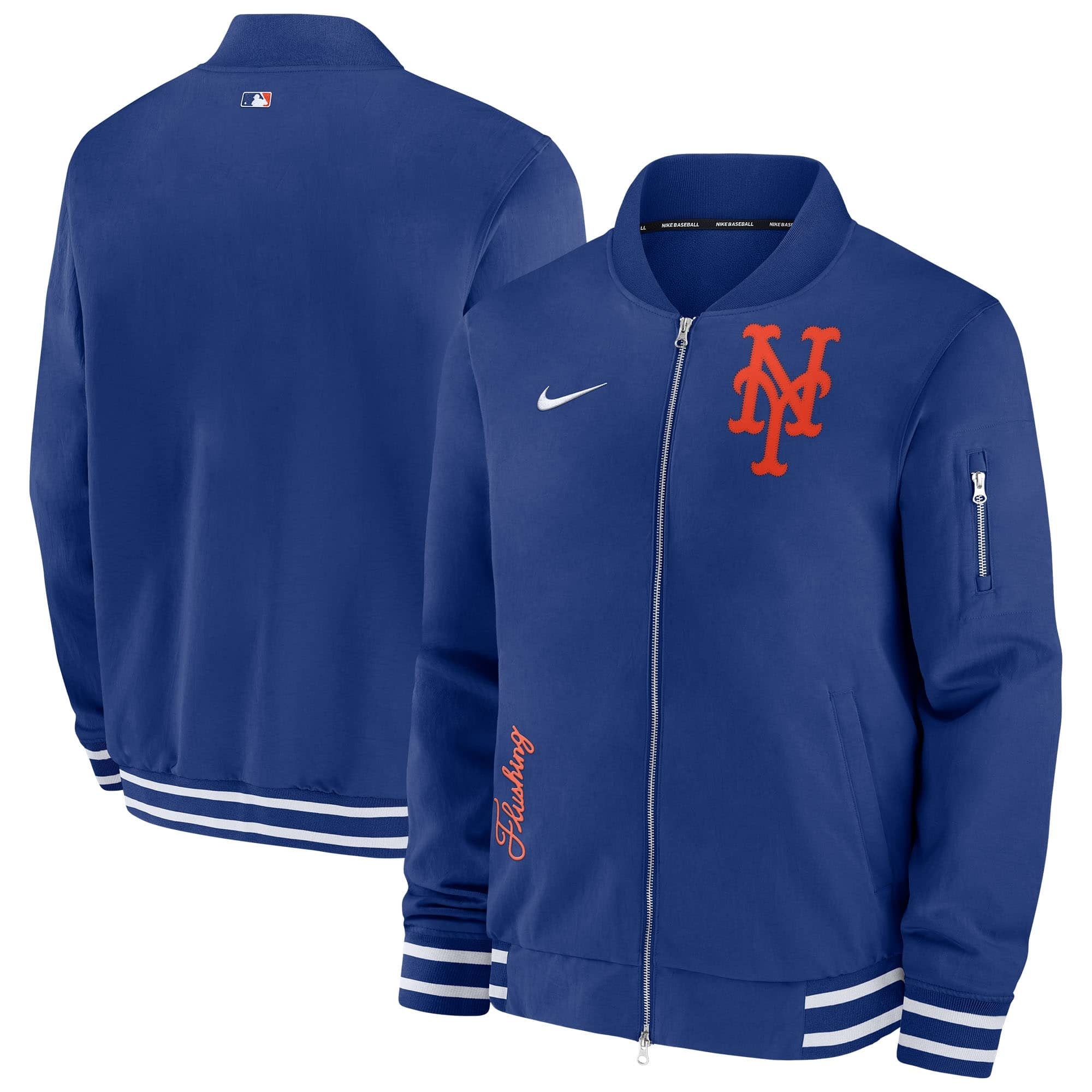 New York Mets On-Field Authentic Collection Dugout Bomber Jacket