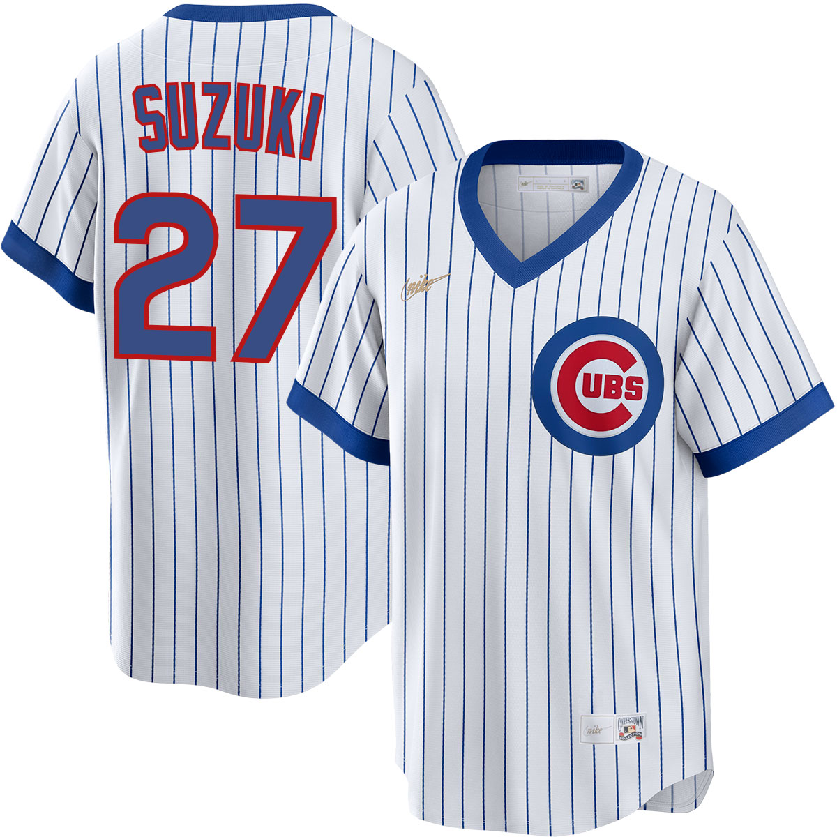 Seiya Suzuki Chicago Cubs 1968 Cooperstown Jersey by NIKE