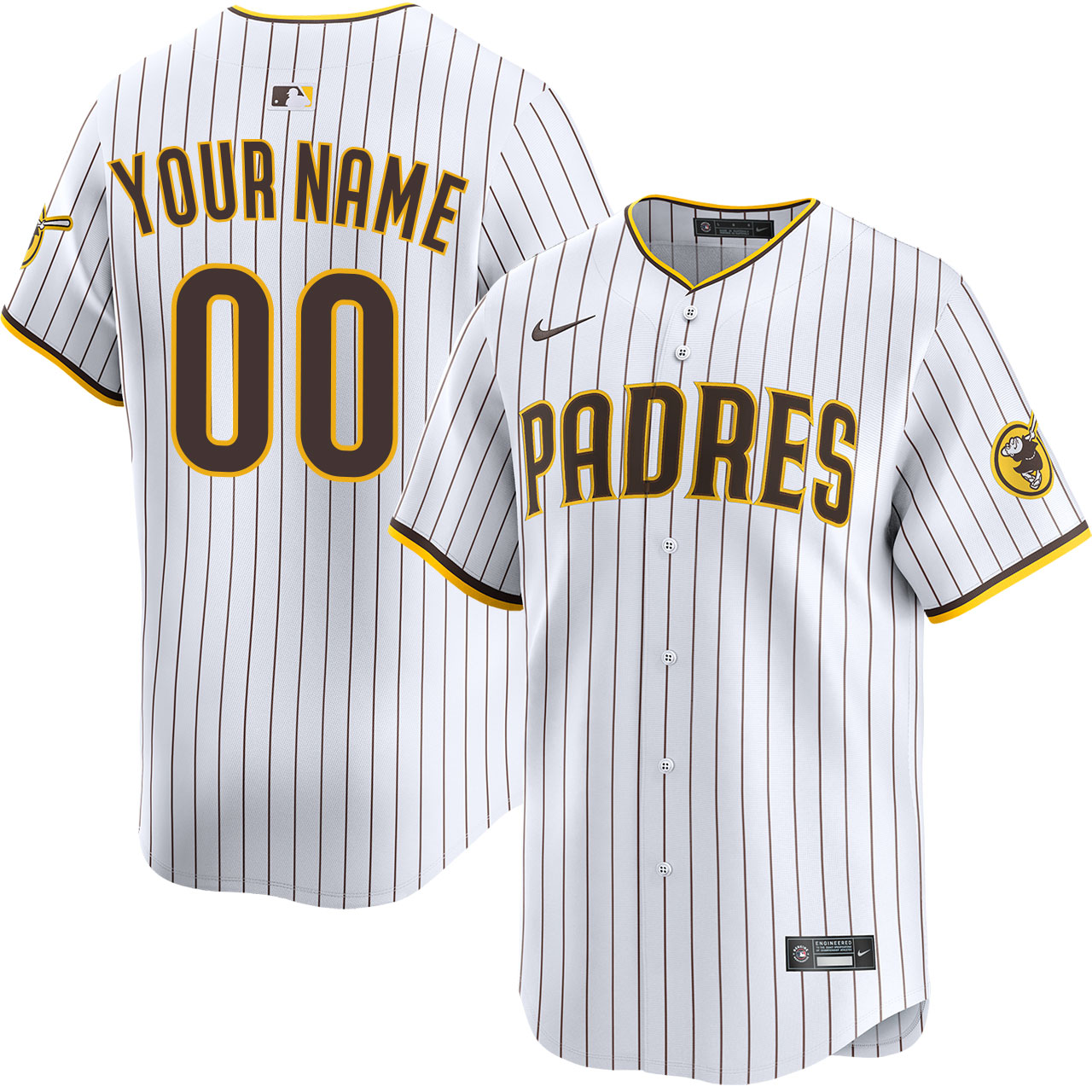 Nike MLB Padres ユニフォーム XLサイズ San Diego Padres Personalized Home Limited Jersey by NIKE