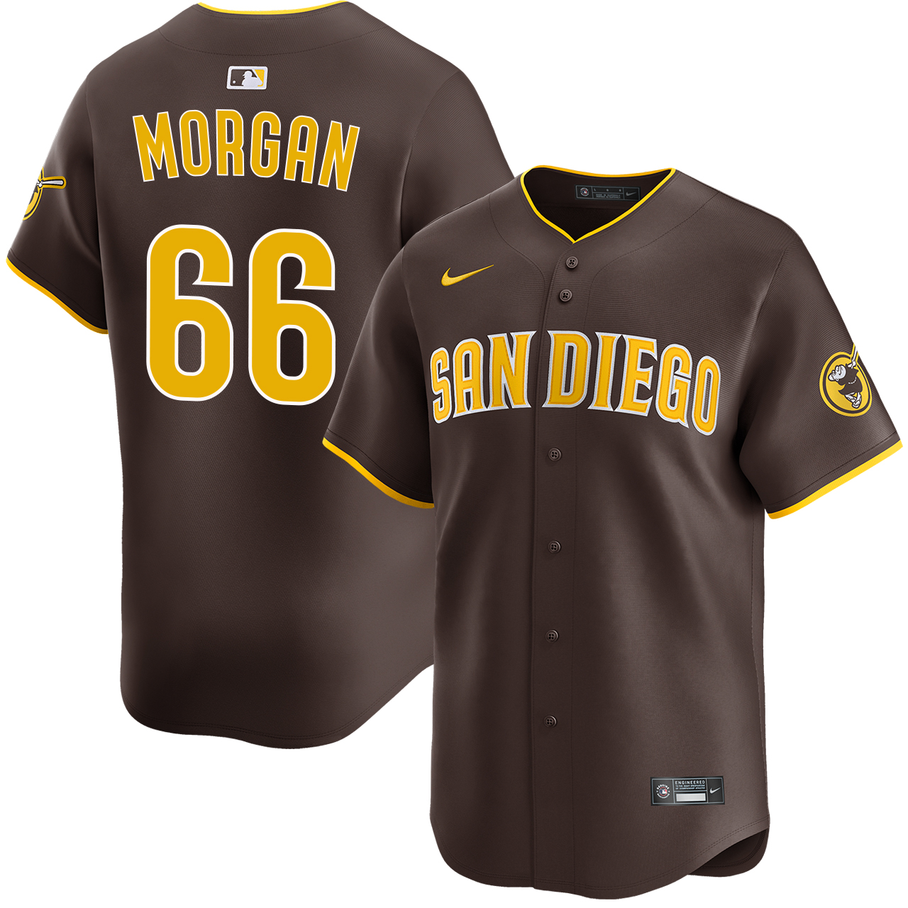 San Diego Padres ユニフォーム Lサイズ David Morgan San Diego Padres Road Limited Jersey by NIKE