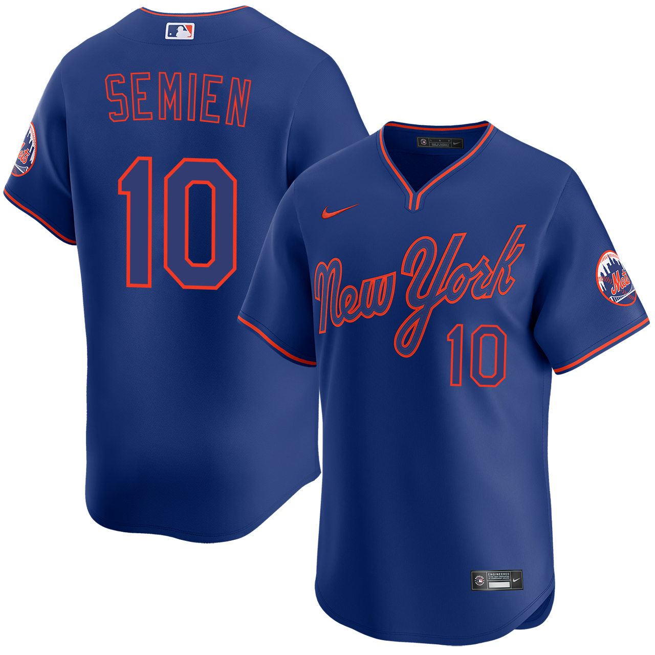 ウェア MLB Fanatics NY Mets Yankees Jersey Marcus Semien New York Mets Alternate Royal Pullover Limited