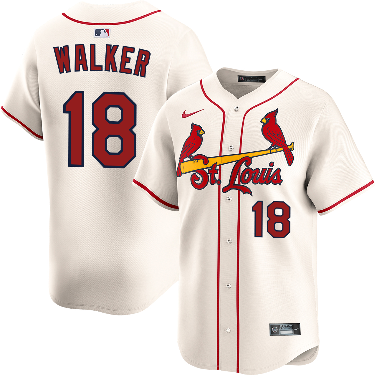 Jordan Walker St. Louis Cardinals Alternate Cream Limited Jersey