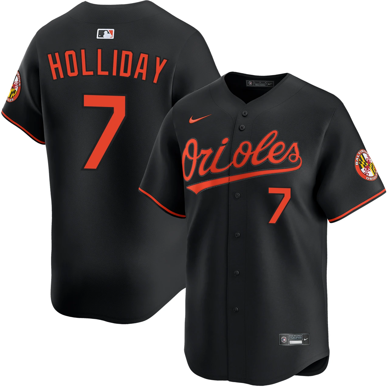 Jackson Holliday Baltimore Orioles Alternate Black Limited Jersey