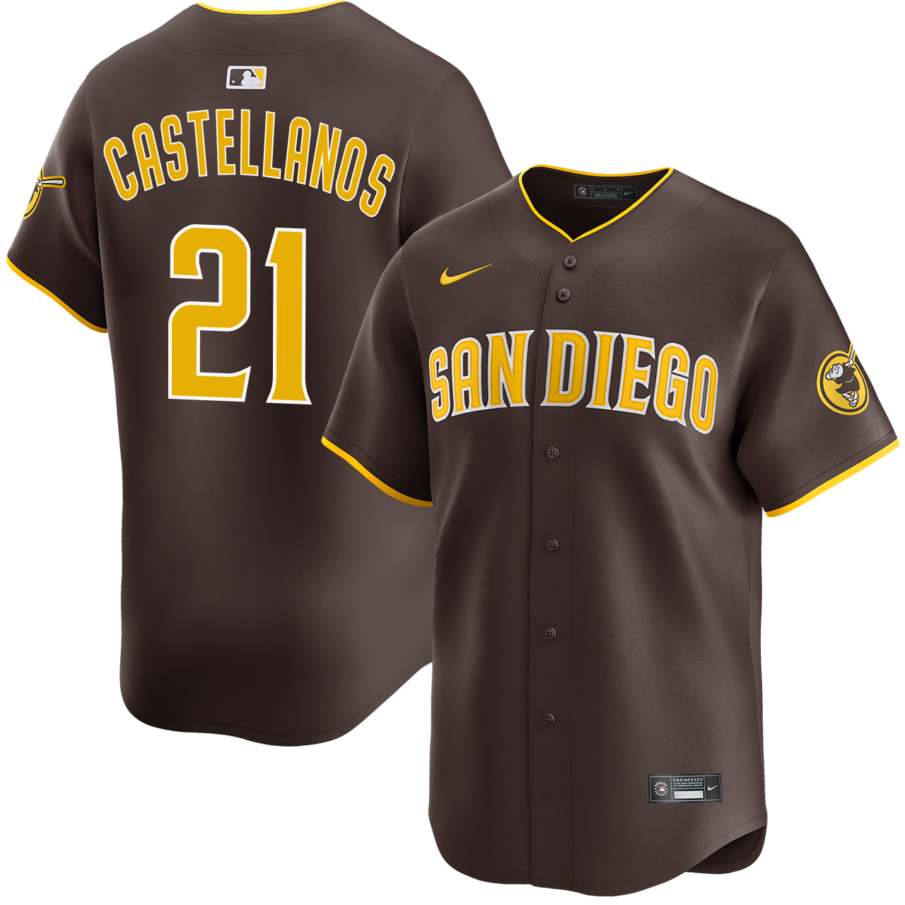 Nick Castellanos San Diego Padres Road Limited Jersey by NIKE