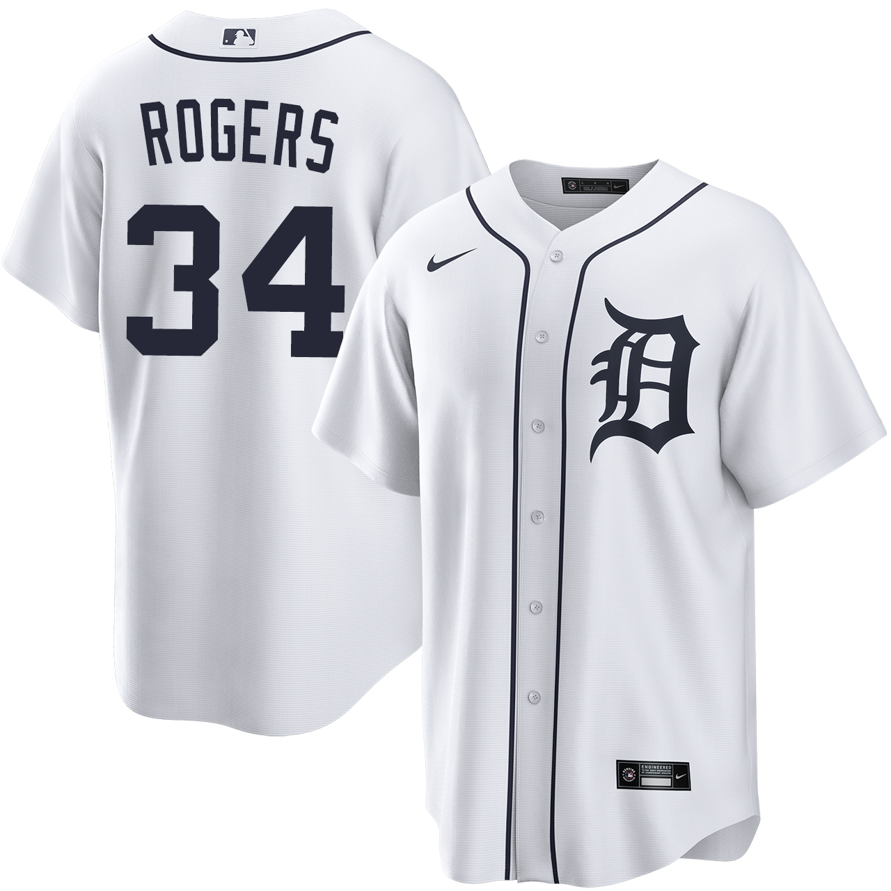 Tigers ユニフォーム TORITANNI 1 Jake Rogers Detroit Tigers Home Jersey by NIKE® | Official MLBÂ®