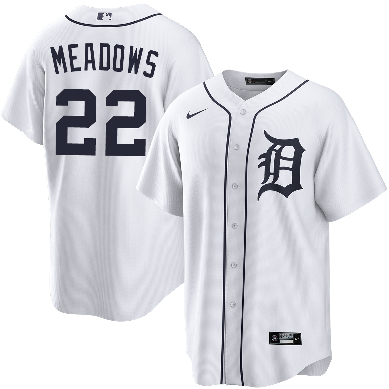 Parker Meadows Detroit Tigers Home Jersey by NIKE® | Official MLBÂ®