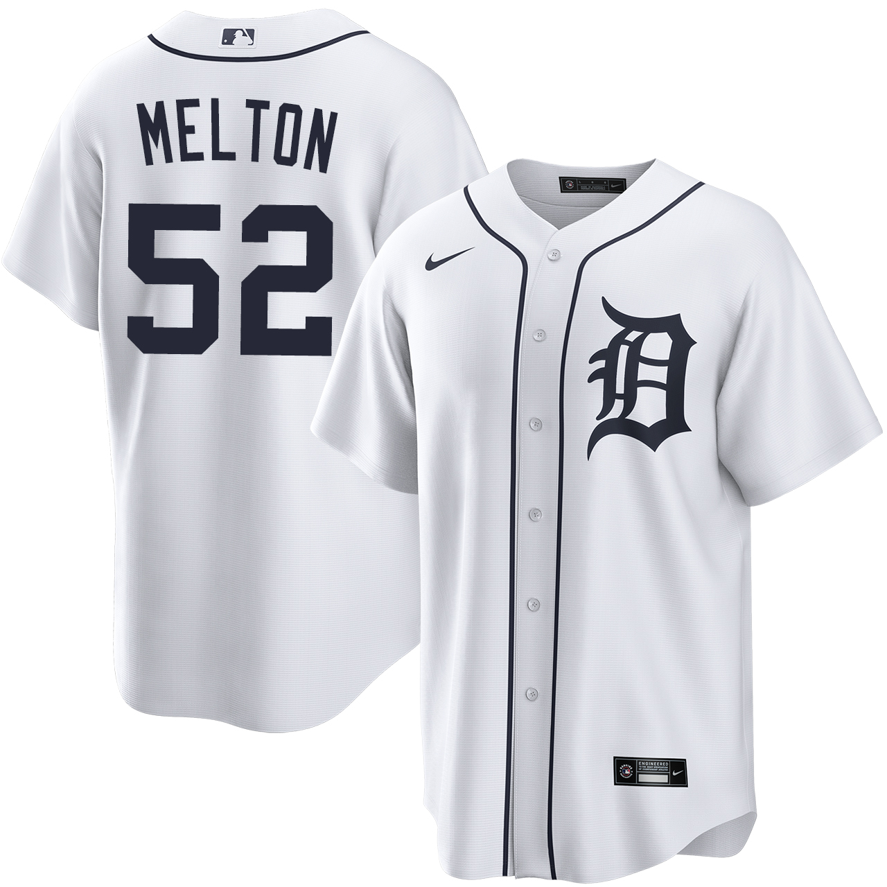 Troy Melton Detroit Tigers Home Jersey by NIKE® | Official MLBÂ®