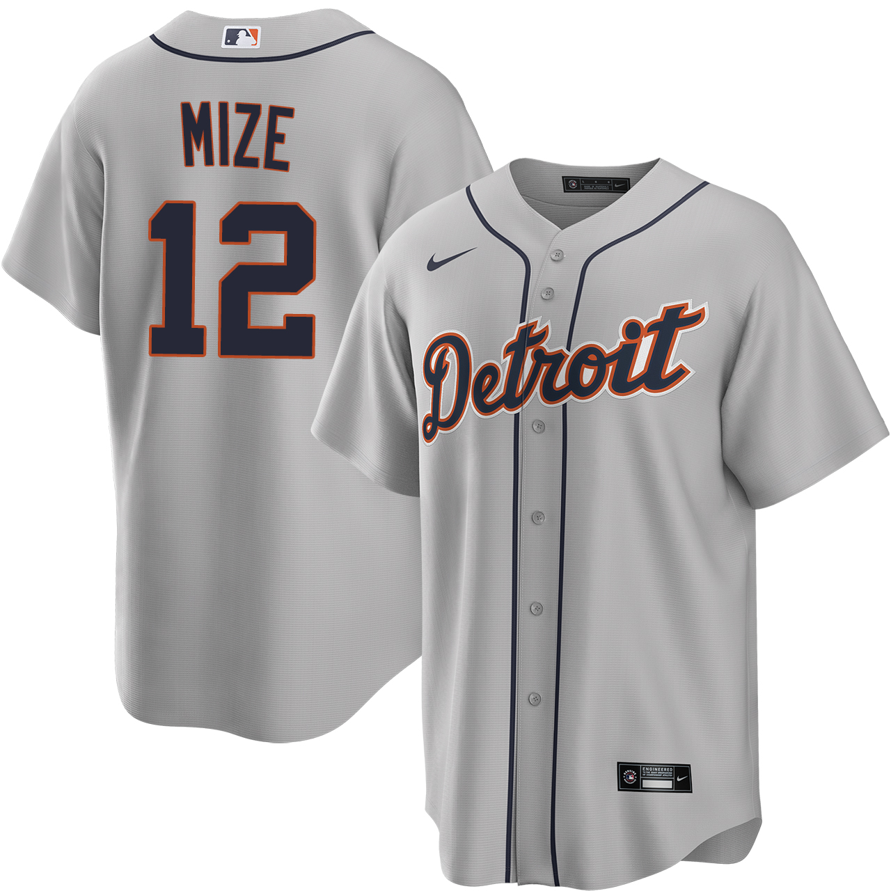 Casey Mize Detroit Tigers Road Jersey by NIKE® | Official MLBÂ®