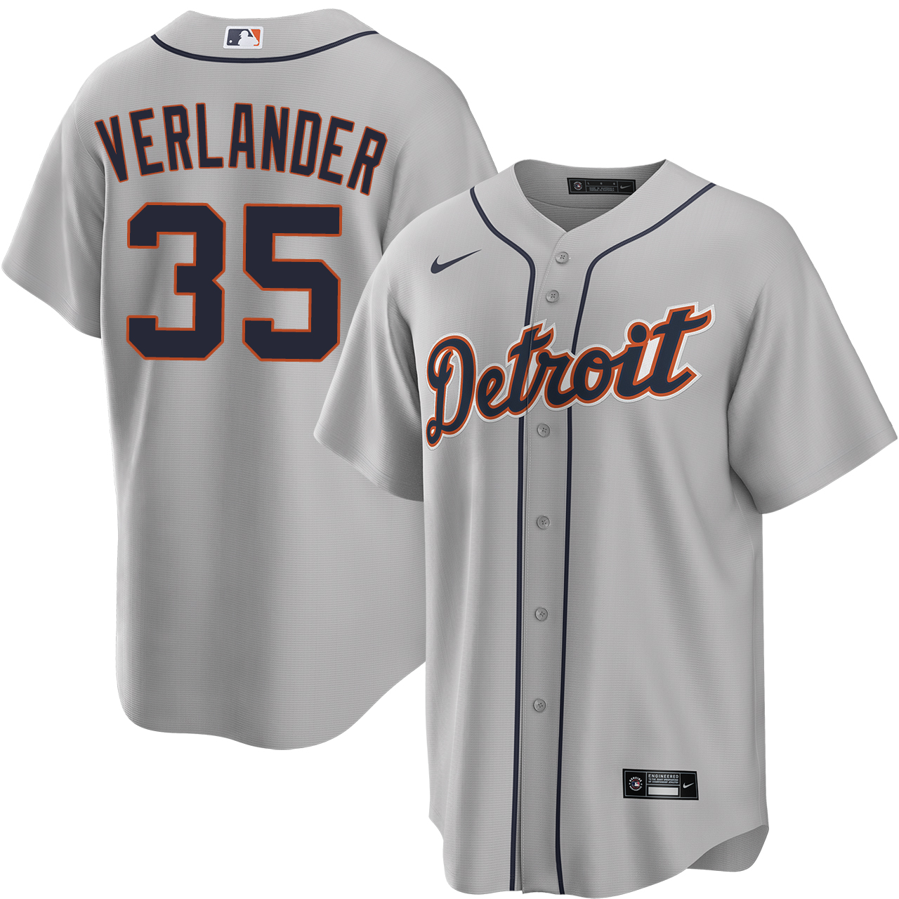 Justin Verlander Detroit Tigers Road Jersey by NIKE® | Official MLBÂ®