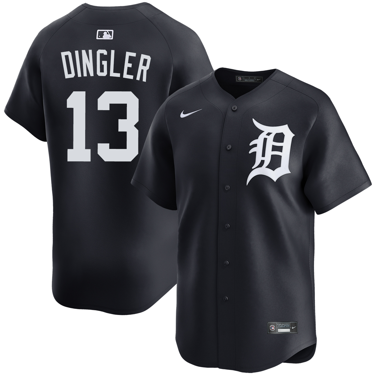 Dillon Dingler Detroit Tigers Alternate Navy Limited Jersey by