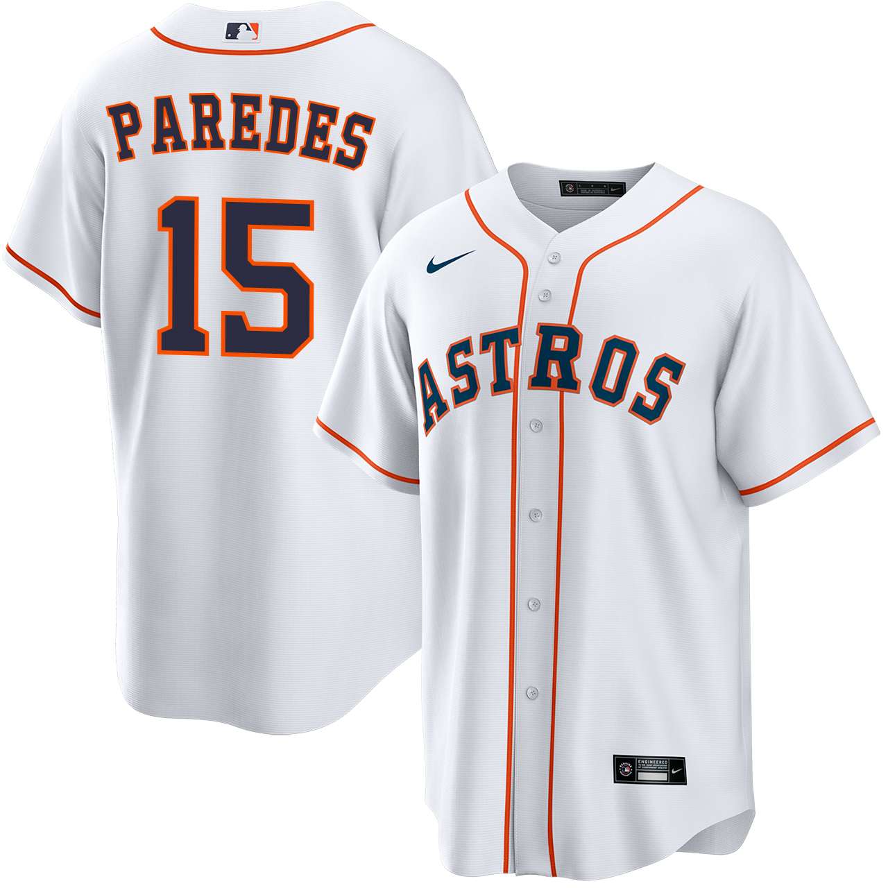 Nike Houston Astros ユニフォーム Isaac Paredes Houston Astros Home Jersey by NIKE® | Official MLBÂ®